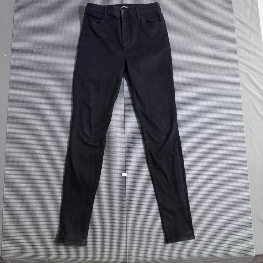J Brand Womens High Rise Skinny Jeans Black Size 28
